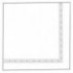 Serviette jetable double point 2 plis Ecolabel 20x20 cm Col. Blanc - Colis de 2400PC