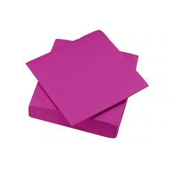 Serviette jetable microgaufrée 2 plis Ecolabel 38x38cm Col. Orchidée uni - Colis de 1200PC