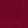 Serviette jetable en ouate 2 plis 33x33 cm Col. Bordeaux - Colis de 2000PC
