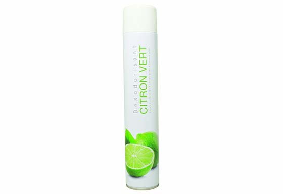 Désodorisant d'atmosphère senteur Citron Vert - Aérosol 750ml