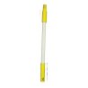Manche en fibre de verre à vis H. 140cm - Col. Jaune