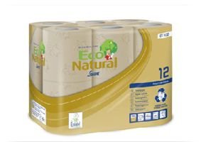 Papier toilette 2 plis 200 feuilles ECONATURAL - Colis de 96 rouleaux