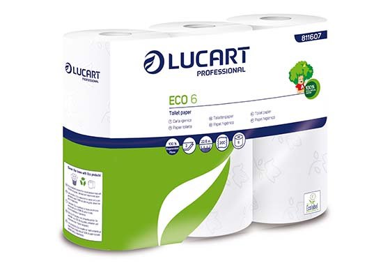 Papier toilette 2 plis 200 feuilles ECOLABEL Col. Blanc - Colis de 96 rouleaux