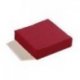 Serviette jetable en ouate 2 plis 38x38 cm Col. Bordeaux - Colis de 2400PC