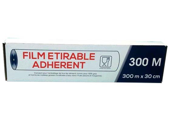 Film étirable 0,30x300m en boîte distributrice - 1PC