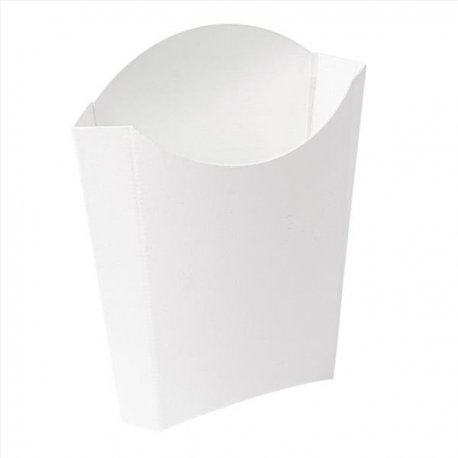 Boîte à frite en carton 165gr 13,5x8,5x16cm col. Blanc - 1200PC