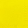 Serviette jetable en ouate 2 plis 33x33 cm Col. Jaune - Colis de 2000PC