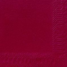 Serviette jetable en ouate 2 plis 24x24 cm Col. Bordeaux - Colis de 2000PC