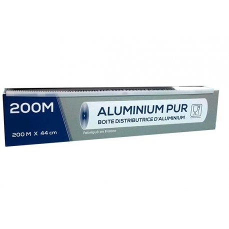 Film aluminium 0,45x200m en boîte distributrice - 1PC