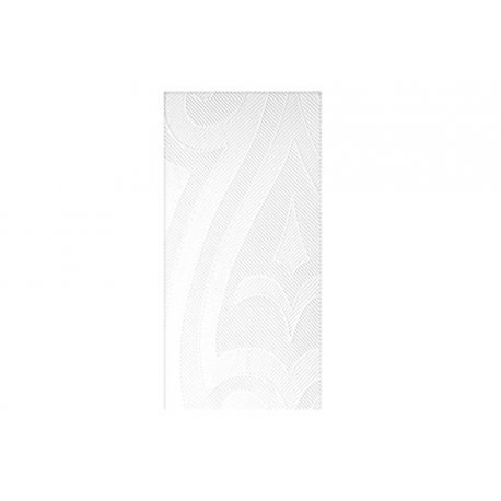 Serviette jetable effet textile ELEGANCE LILY 40x40 cm Pliage en 8 Col. Blanc - Colis de 240PC