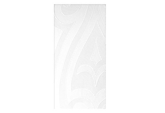 Serviette jetable effet textile ELEGANCE LILY 40x40 cm Pliage en 8 Col. Blanc - Colis de 240PC