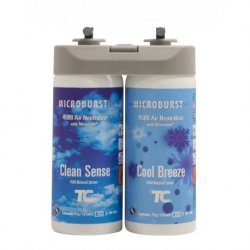 Recharge de parfum MICROBURST DUET parfum marine (clean&cool) - 2 recharges de 121ML