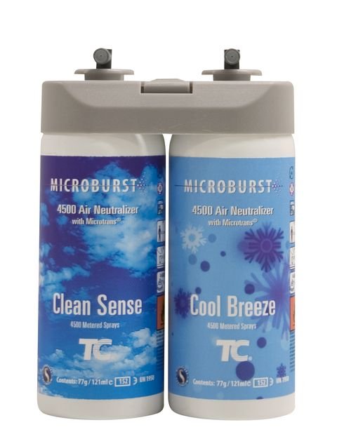 Recharge de parfum MICROBURST DUET parfum marine (clean&cool) - 2 recharges de 121ML