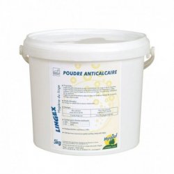 Anticalcaire en poudre pour lave-linge LINGEX - Seau de 5kg