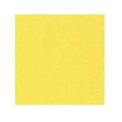 Serviette jetable microgaufrée 2 plis Ecolabel 38x38cm Col. Jaune uni - Colis de 1200PC