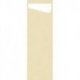 Pochette à couverts avec serviette Dunisoft blanche 20x40 cm SACCHETTO SLIM Col. Crème - Colis de 240PC