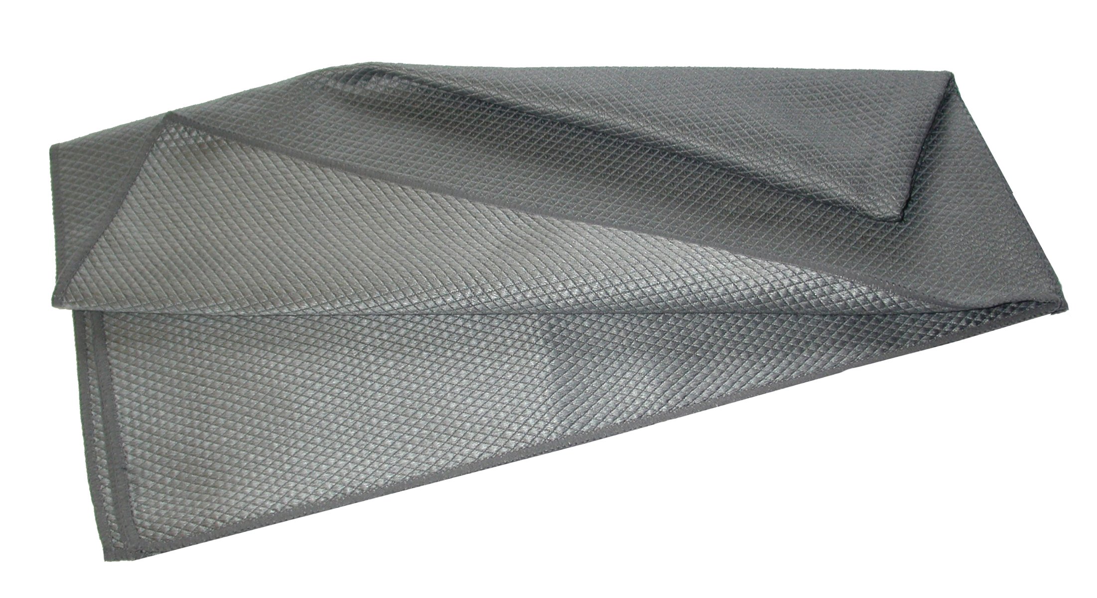 Torchon d'essuyage vaisselle METALIK 40x75cm col. Gris - Paquet de 3
