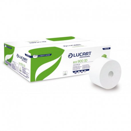 Papier toilette 2 plis IDENTITY Ecolabel 900 feuilles Col. Blanc - Colis de 12 rouleaux