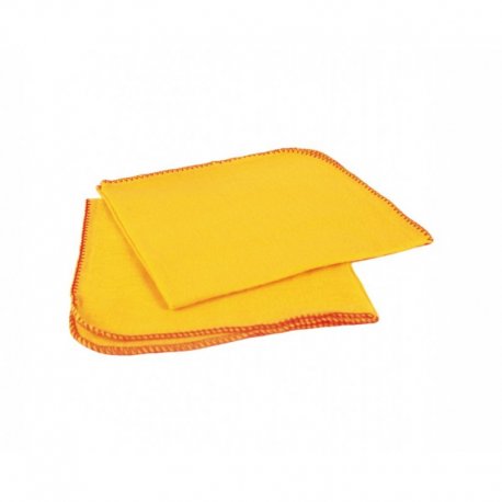 Chamoisine de dépoussiérage 125gr/m² 40x50cm col. Jaune - Paquet de 10