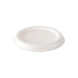 Couvercle pour pot à sauce en bagasse ECOECHO col. Blanc -1500pc