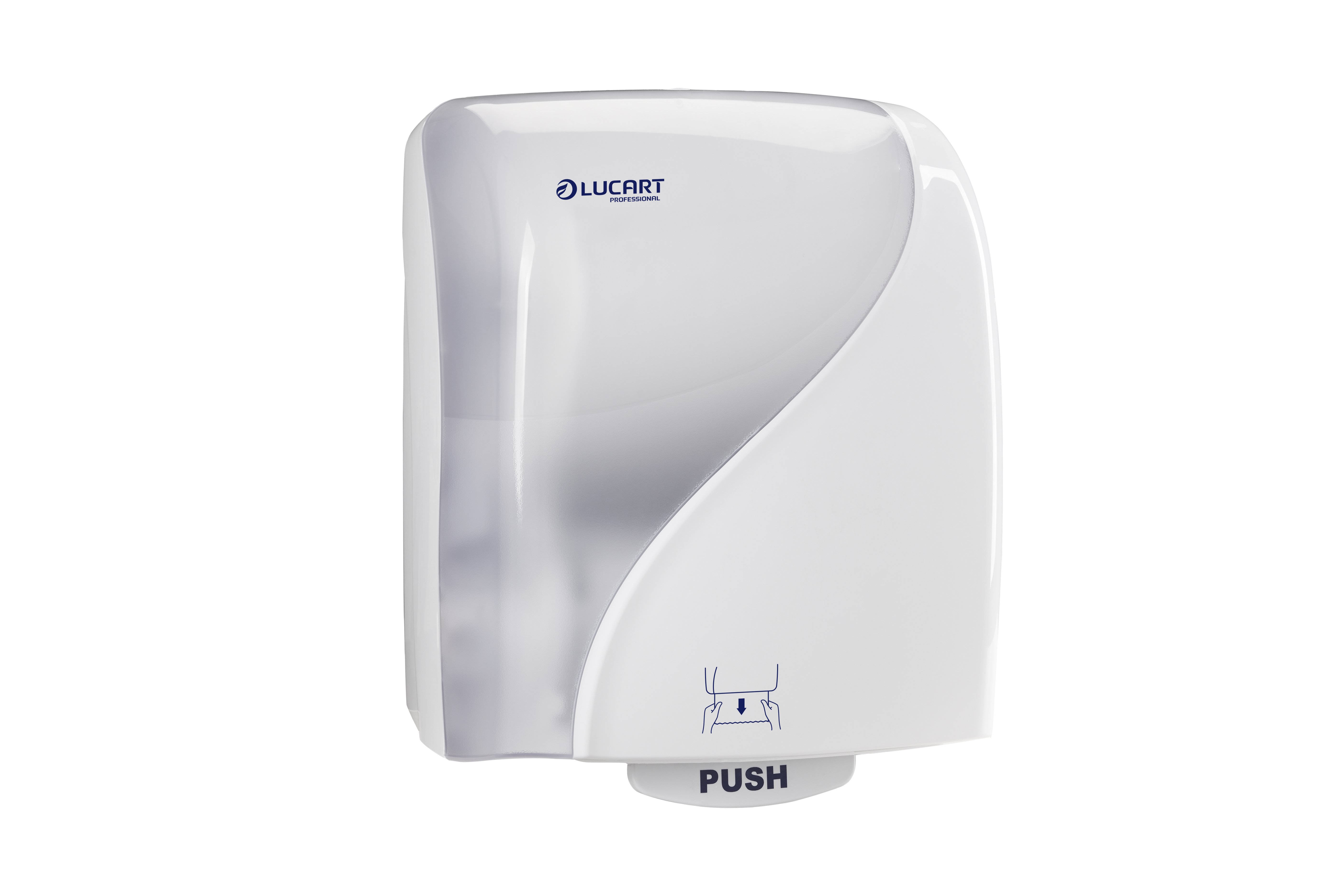 Distributeur d'essuie-mains en rouleau à découpe automatique IDENTITY HANDS Col. Blanc