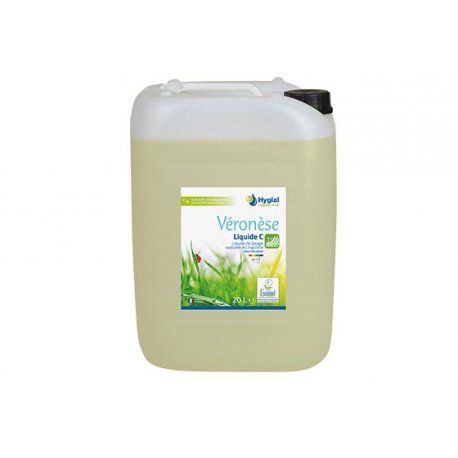 Liquide de lavage vaisselle machine VERONESE LIQUIDE C pour eau dure/calcaire - Bidon de 20L