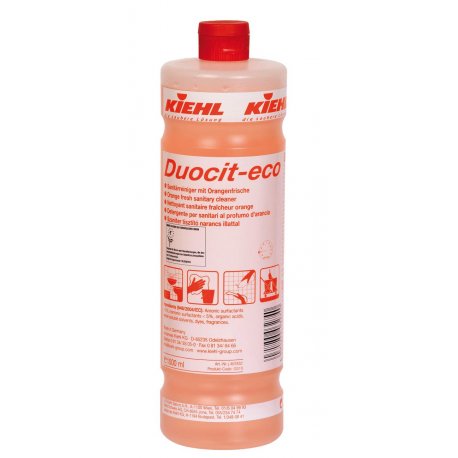 Détergent sanitaire fraîcheur orange Ecolabel DUOCIT-ECO - Flacon de 1L