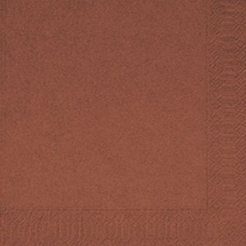Serviette jetable en ouate 2 plis 33x33 cm Col. Café - Colis de 2000PC