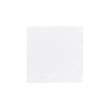 Serviette jetable en ouate 2 plis 33x33 cm Col. Blanc - Colis de 1200PC