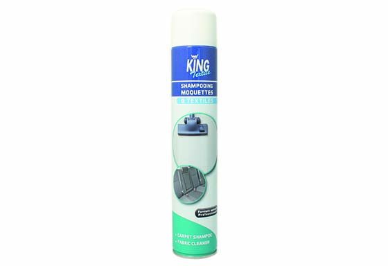 Shampooing pour moquette et textiles KING TEXTILES - Aérosol de 750ML