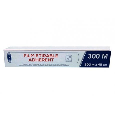 Film étirable 0,45x300m en boîte distributrice - 1PC