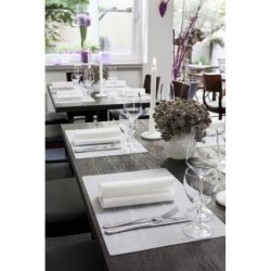 Set de table en silicone 30x45 cm Col. Blanc - Paquet de 6PC