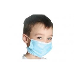 Masque chirurgical ENFANT type 2R col. Bleu - Carton de 2800