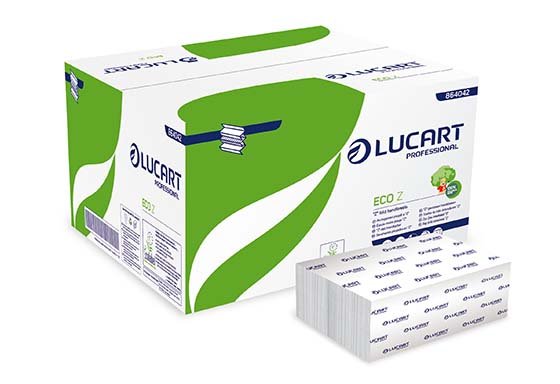Essuie-mains plié en Z 2 plis Ecolabel Col. blanc - Colis de 3000 feuilles (15 paquets de 200f)
