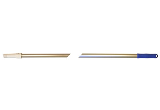 Manche en aluminium polyvalent L1,47M avec vis col. Bleu - 1PC