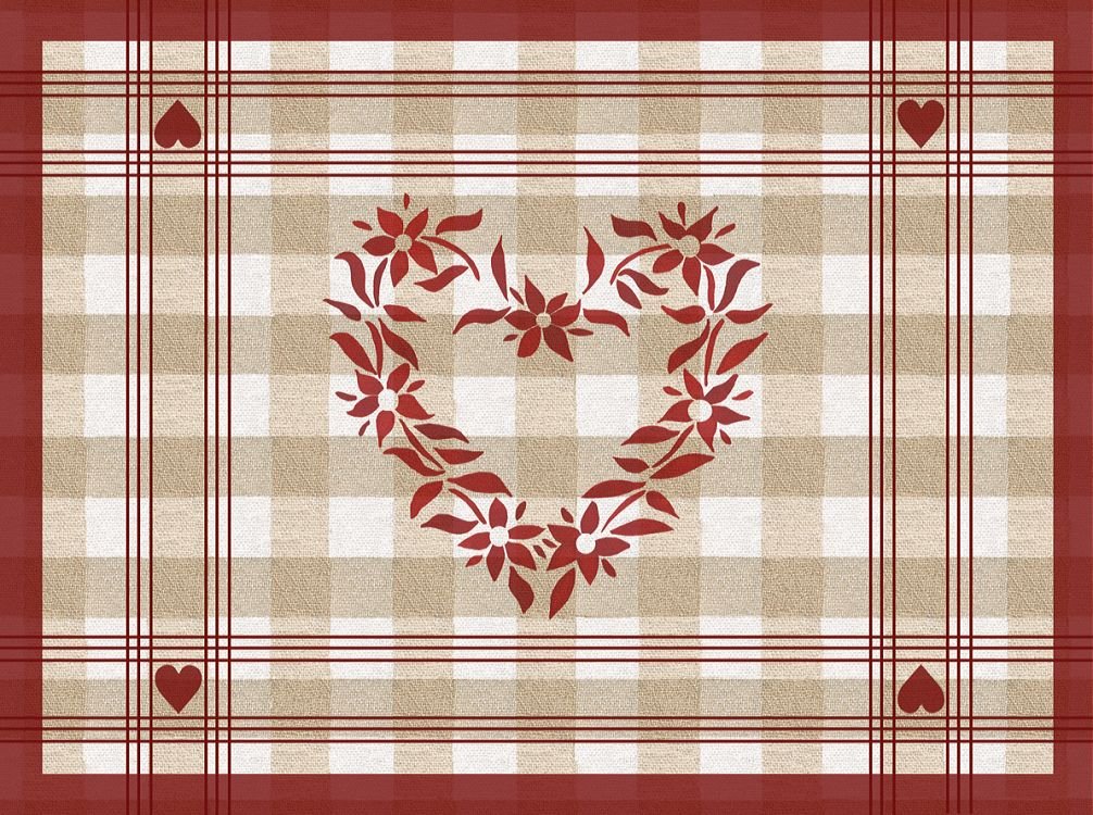 Set de table en papier satiné 60gr 30x40 Col. Edelweiss - Colis de 500PC