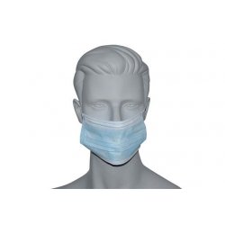 Masque chirurgical type 2R col. Bleu - Boîte de 50