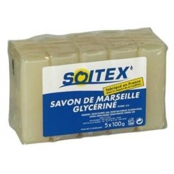 Savon de Marseille glycériné pour les mains/corps/visage ITASILVA - Pain de 100GR