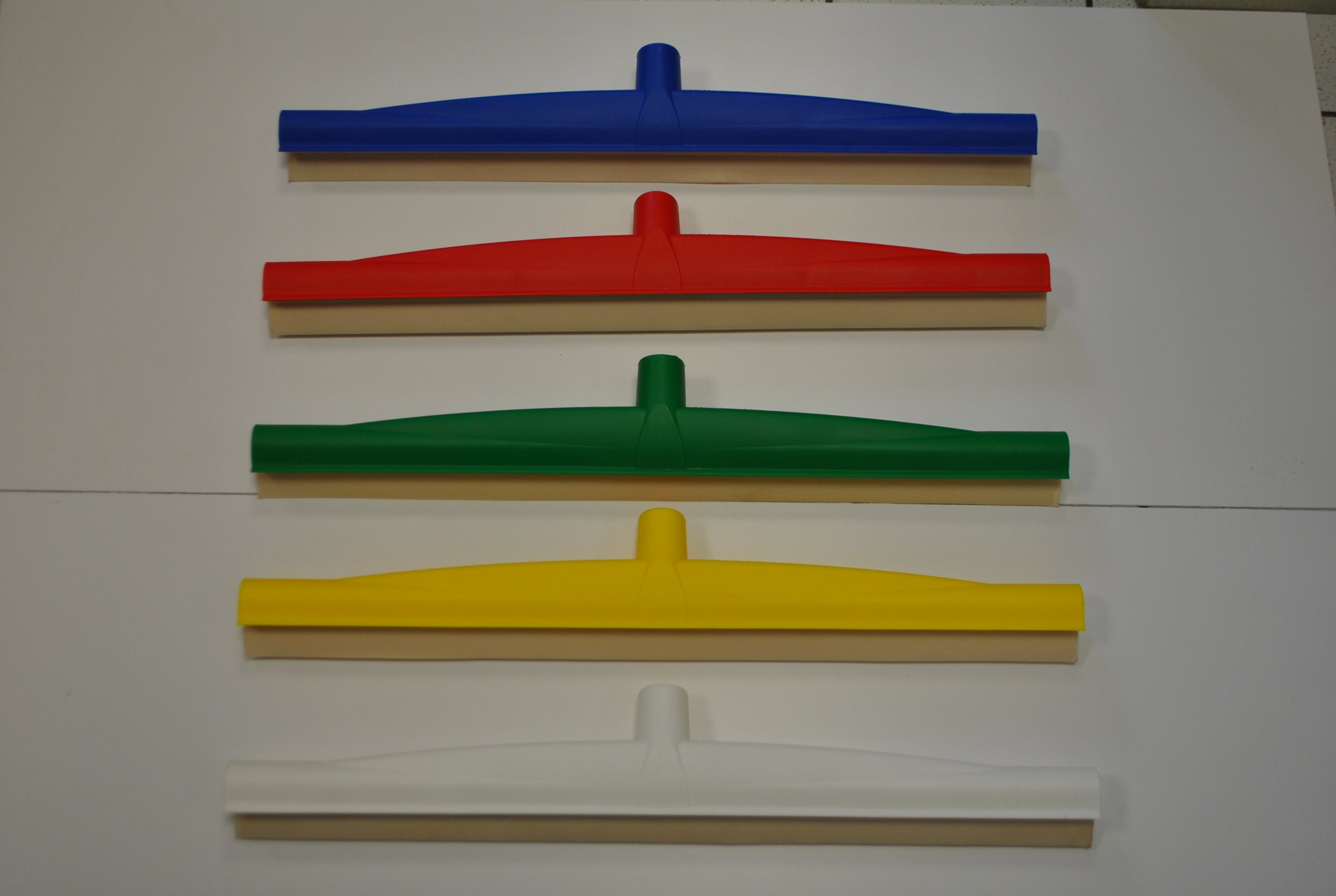Racleau agréé contact alimentaire mono lame col. Vert L. 55CM - 1PC