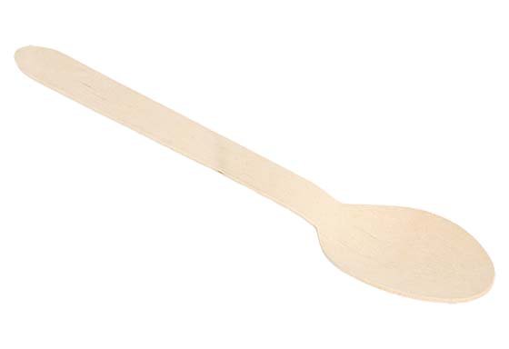 Cuillère en bois de bouleau 15,8cm - Paquet de 100