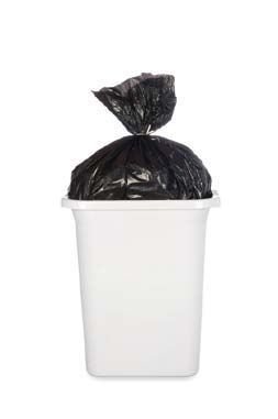 Sac poubelle blanc 100L 30 microns PEBD - Carton de 250 sacs