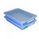 Bac rectangulaire HACCP avec couvercle et grille 3L Bleu - 1PC