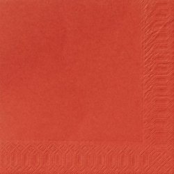 Serviette jetable en ouate 2 plis 40x40 cm Col. Mandarine - Colis de 1250PC