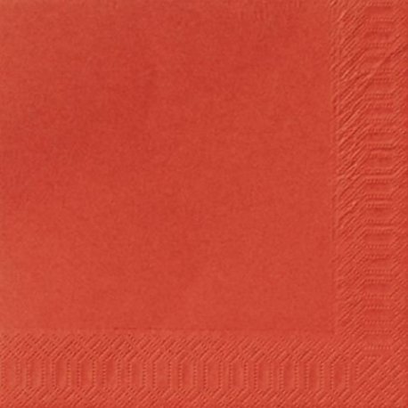 Serviette jetable en ouate 2 plis 40x40 cm Col. Mandarine - Colis de 1250PC