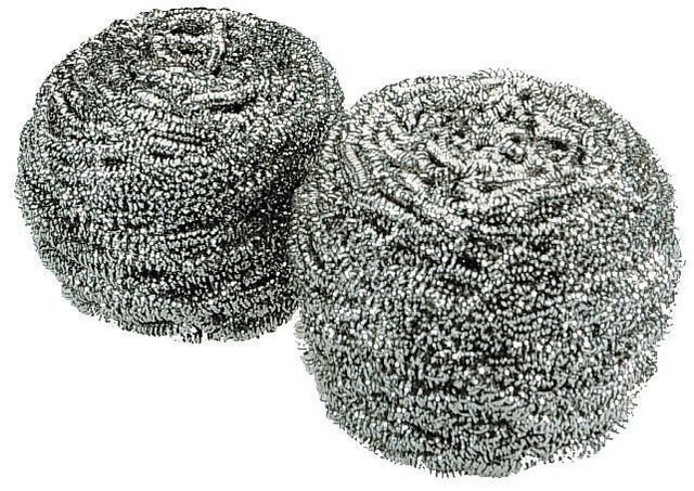 Eponge spirale boule inox - 60GRS - Sachet de 10PC