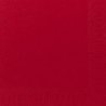 Serviette jetable en ouate 2 plis 40x40 cm Col. Rouge - Colis de 1250PC