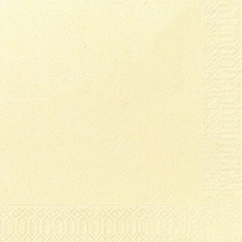 Serviette jetable en ouate 2 plis 40x40 cm Col. Champagne - Colis de 1250PC