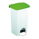 Poubelle à pédale BOOGY 90L avec couvercle vert - 1PC