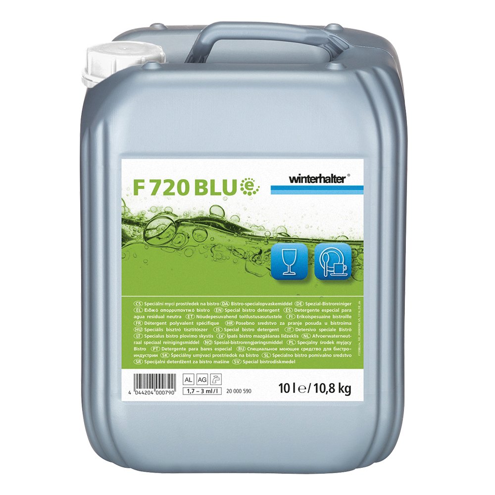 Détergent écologique F720 BLUe pour machine WINTERHALTER - Bidon de 10L