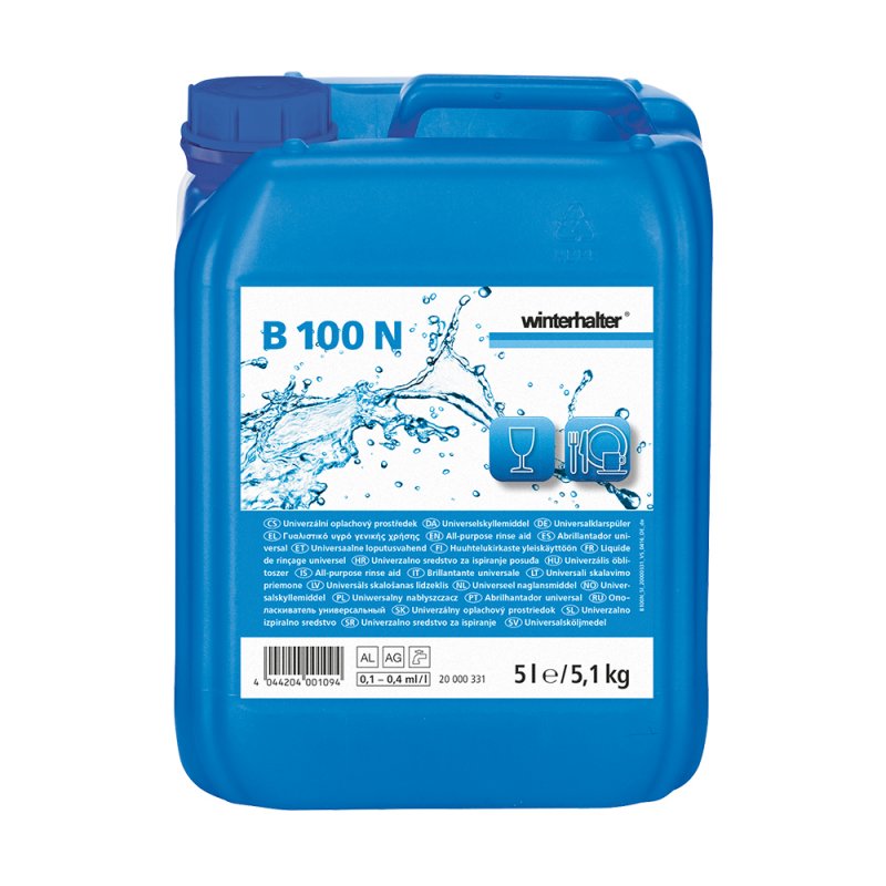 Liquide vaisselle rinçage PROP tous types d'eau bidon de 5L